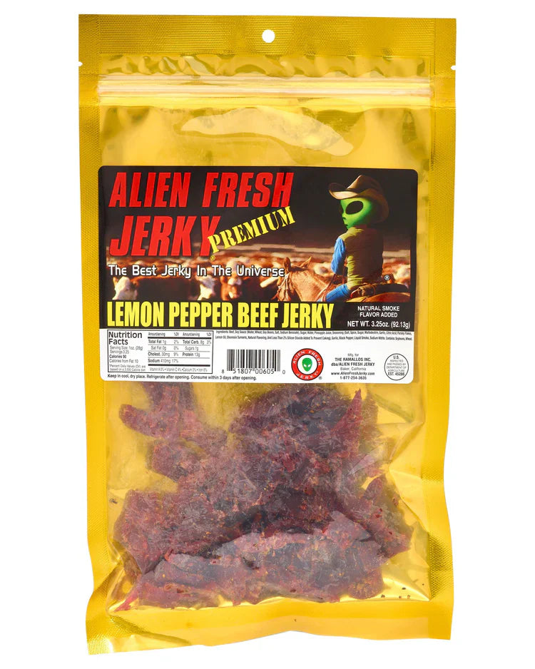 Alien Fresh Jerky Lemon Pepper 3.25 OZ | 1pcs image 0