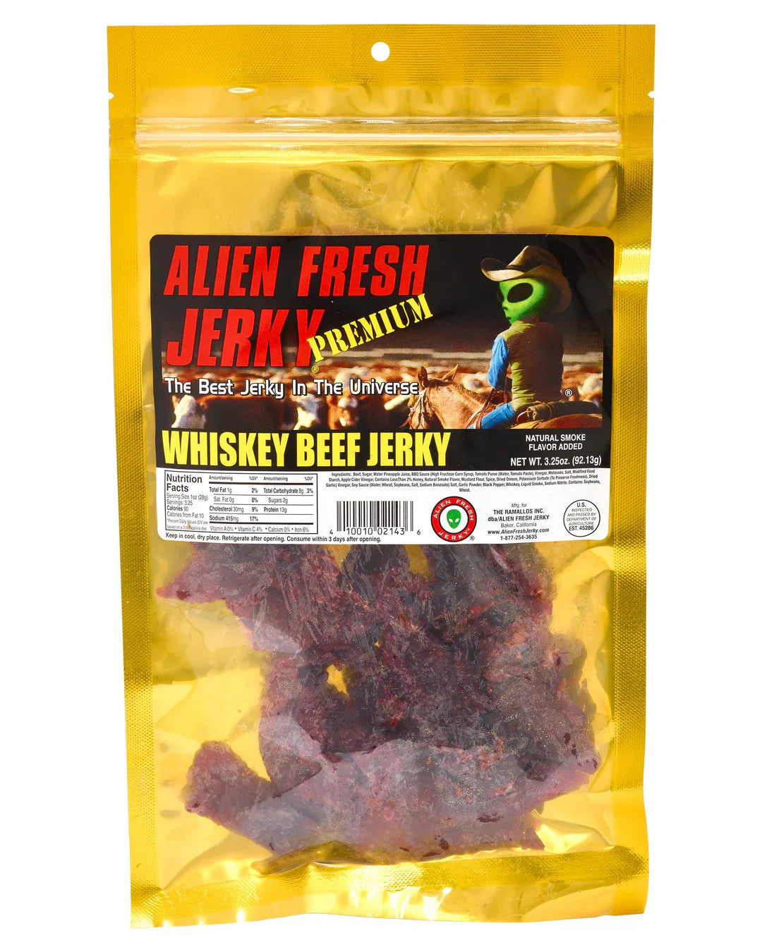 Alien Fresh Jerky Whisky 3.25 OZ | 1pcs image 0