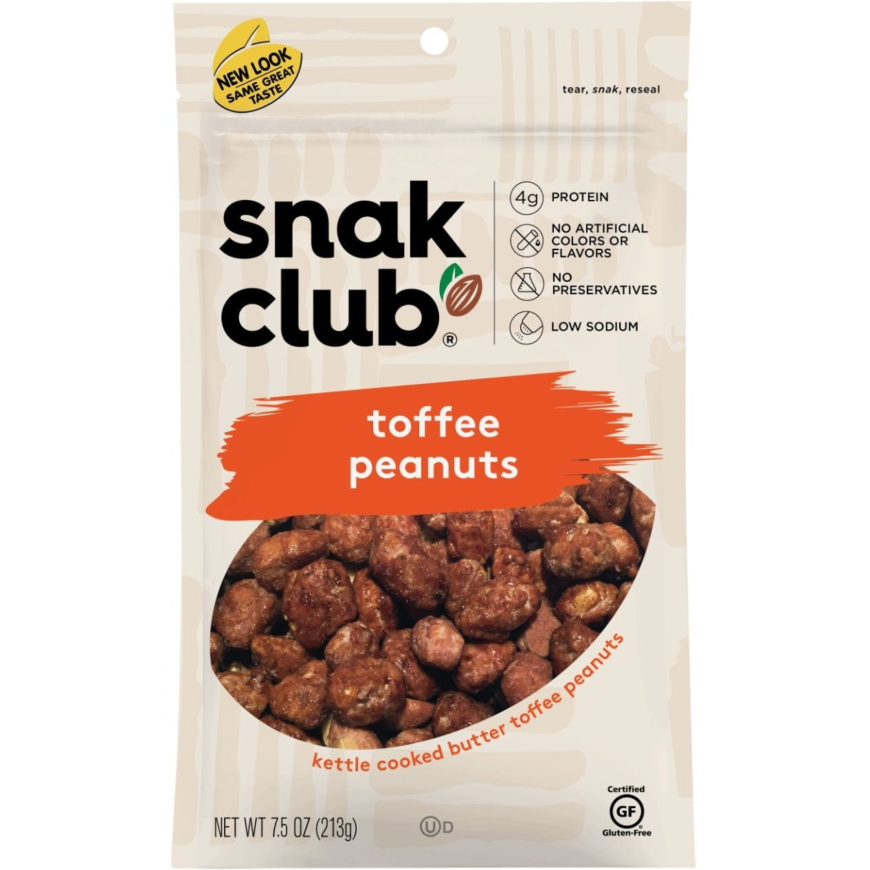 Snak Club: Toffee Peanuts 6 bags image 0