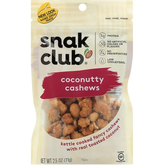 Snak Club: Coconut Cashews 6 bags image 0