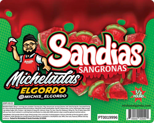 Micheladas El Gordo Sandias Sagronas 8 OZ