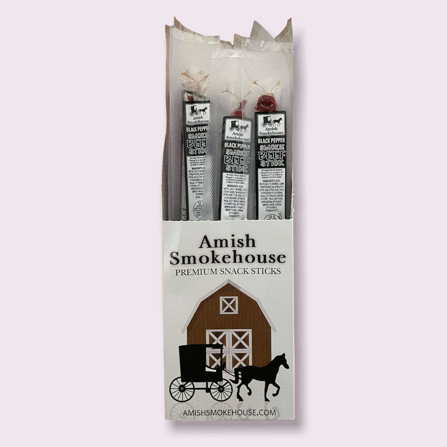 Amish Smokehouse Black Pepper Smokie Beef Stick