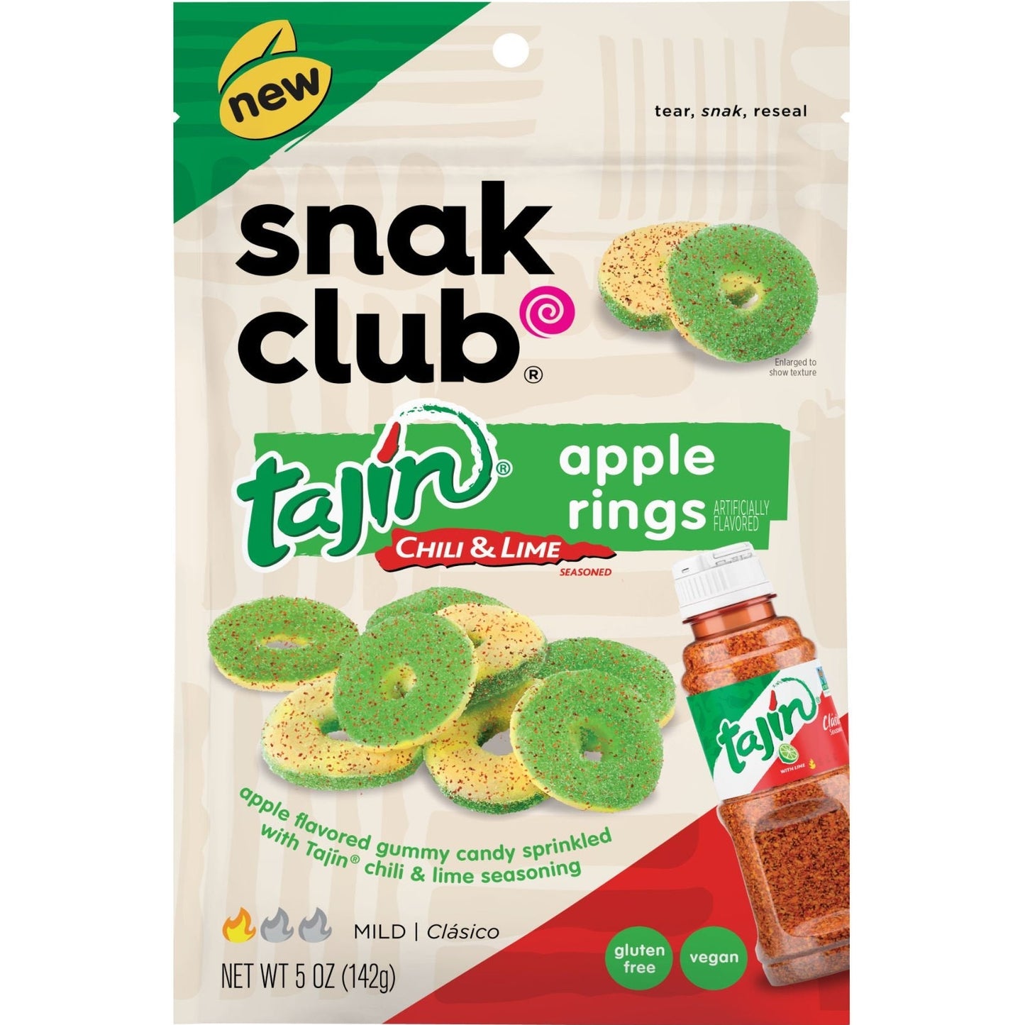 Snak Club: Tajin Apple Rings 6 bags image 0