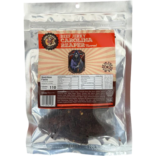 Cow Crack Carolina Reaper Beef Jerky 3 oz