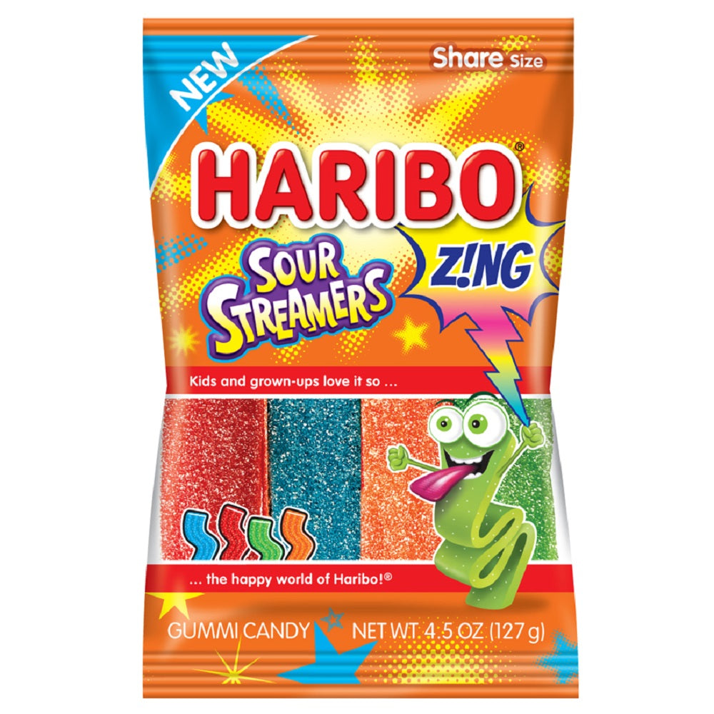 Haribo Sour Streamers | 12pcs image 0