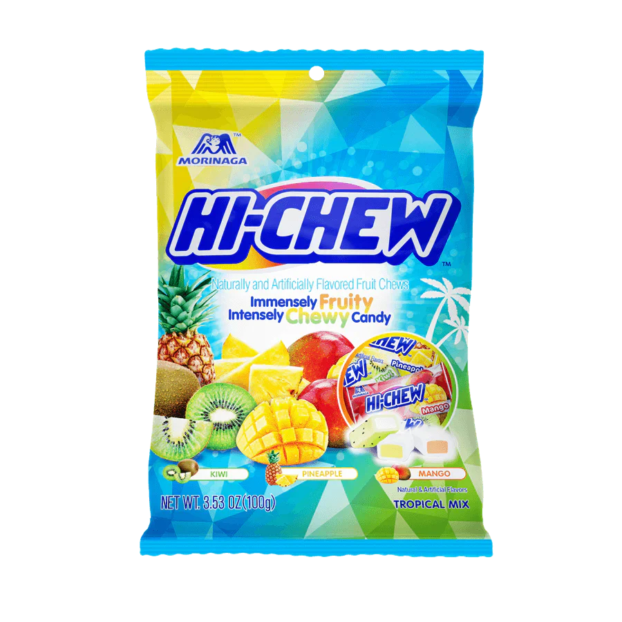 HI-CHEW Tropical Mix, 8 Bags, 3.53 oz image 0