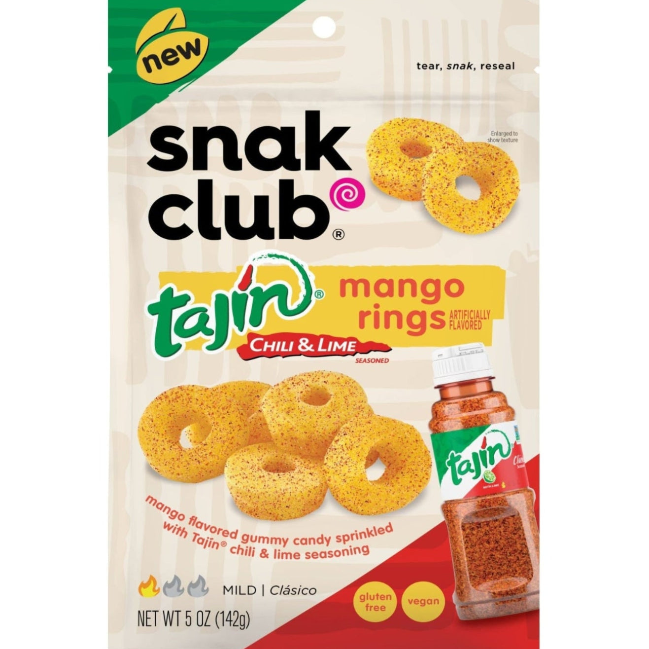 Snak Club: Tajin Mango Rings 6 bags image 0