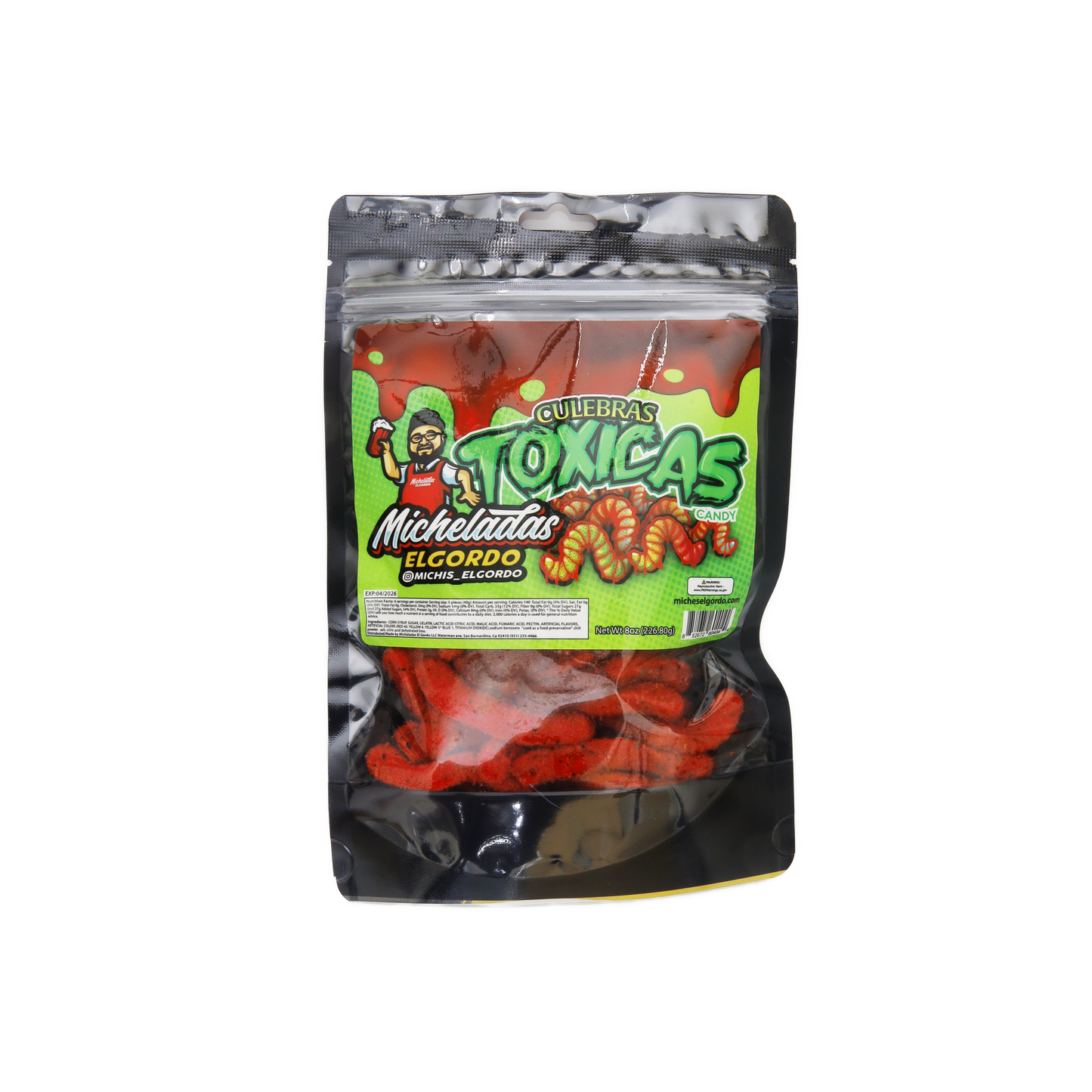 Micheladas El Gordo - Culebras Toxicas 8 OZ | 1bag image 0