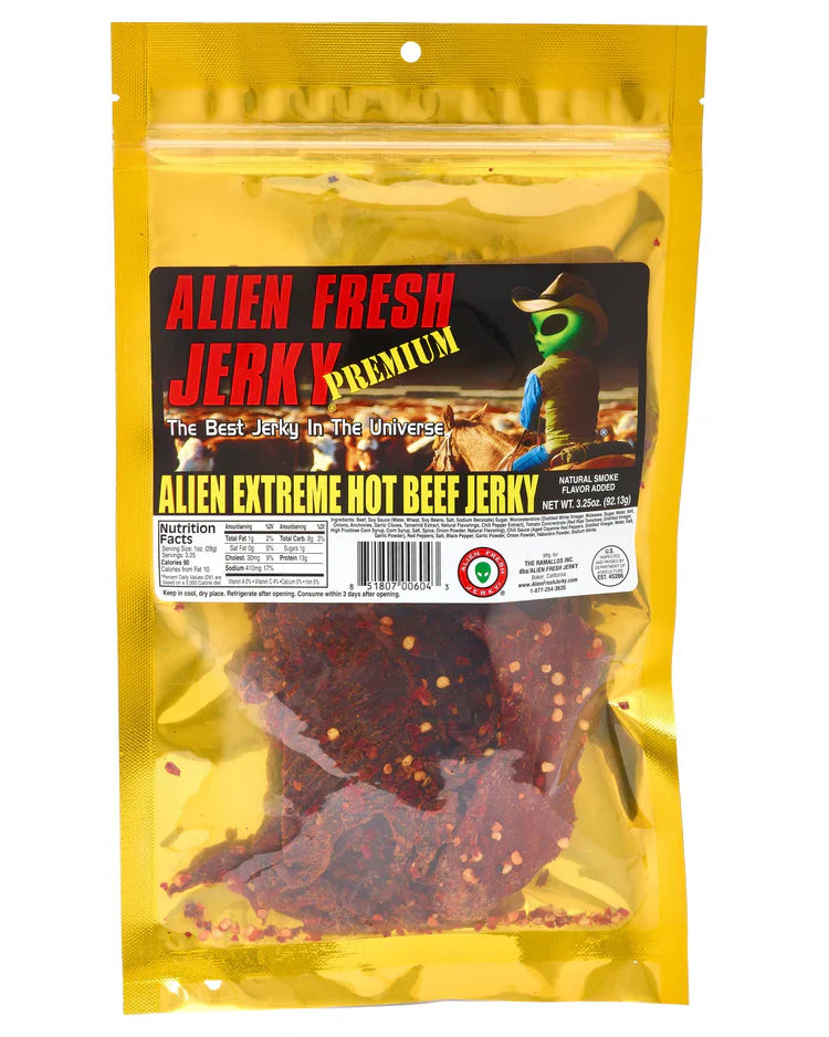 Alien Fresh Jerky Extreme Hot 3.25 OZ | 1pcs image 0