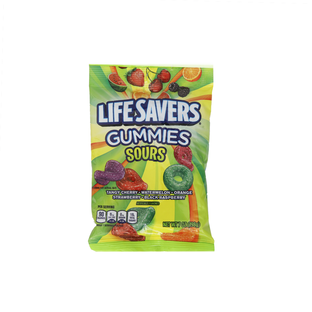 LIFE SAVERS Sours Gummies Candy, 7 oz - 12 bags image 0