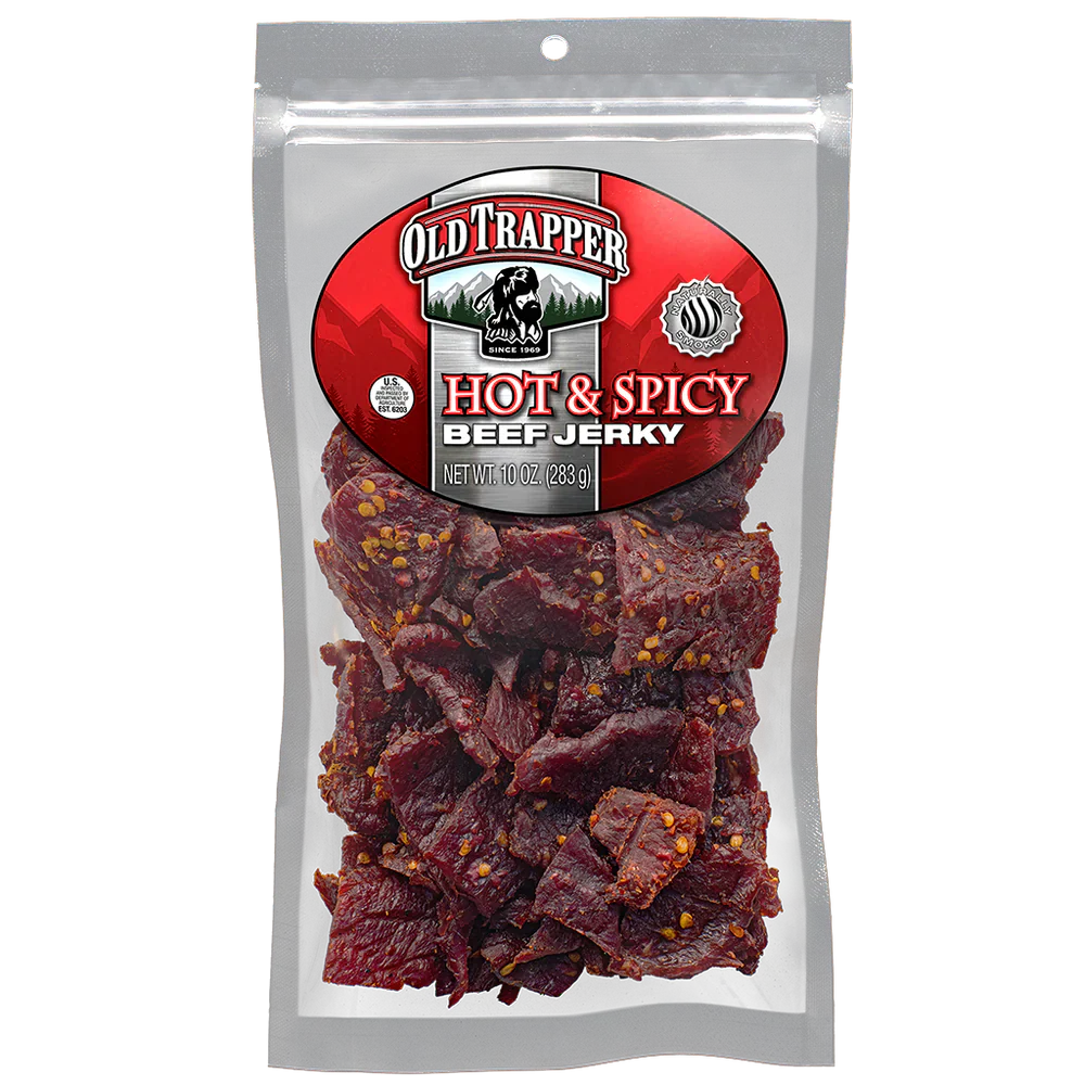 Old Trapper Beef Jerky HOT & SPICY 10 oz | 1bag image 0