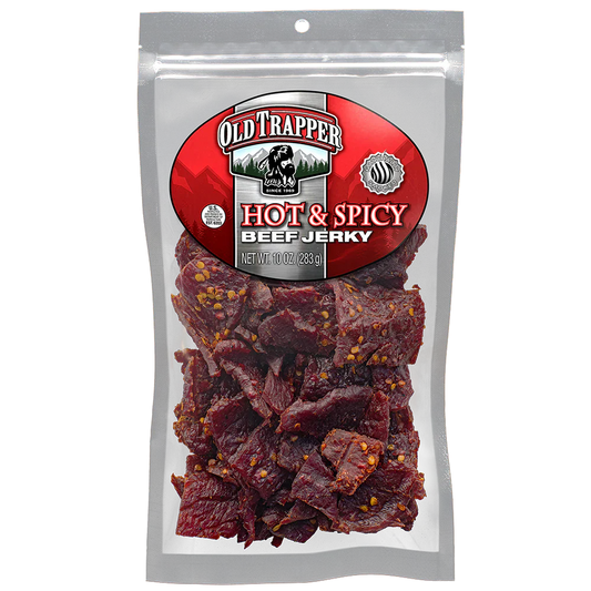 Old Trapper Beef Jerky HOT & SPICY 10 oz | 1bag image 0