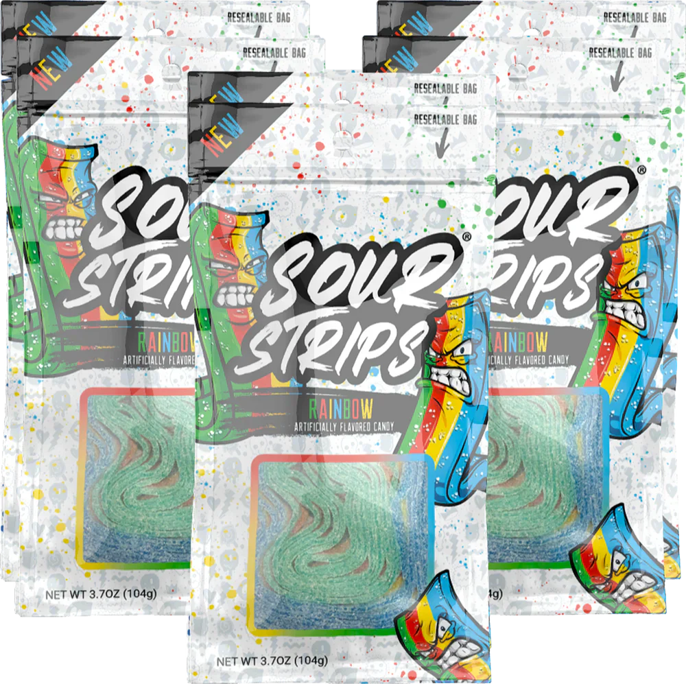 Sour Strips Rainbow 3.7 OZ 1pcs image 0