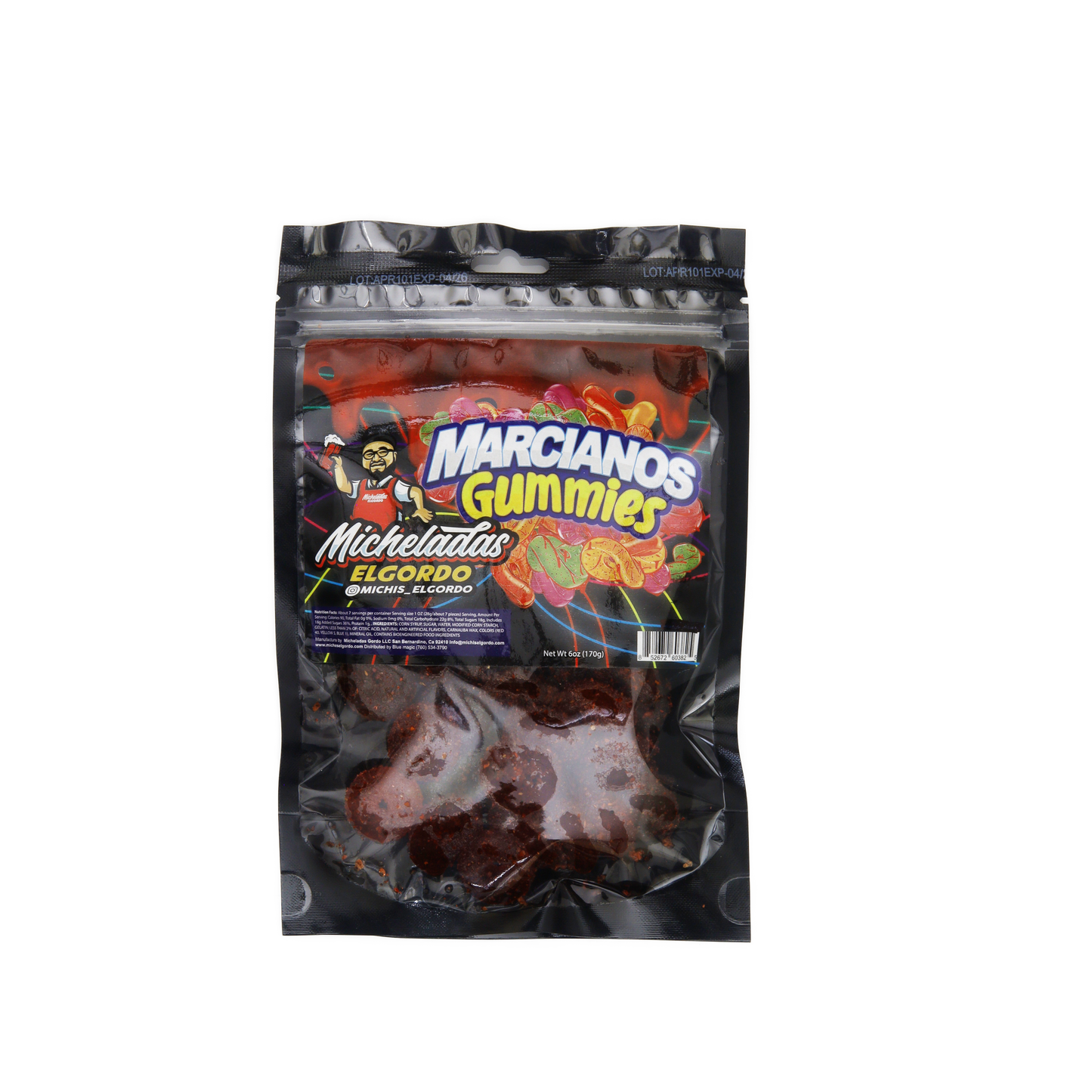 Micheladas El Gordo Marcianos Life Saver Gummies 6 OZ | 1bag image 0