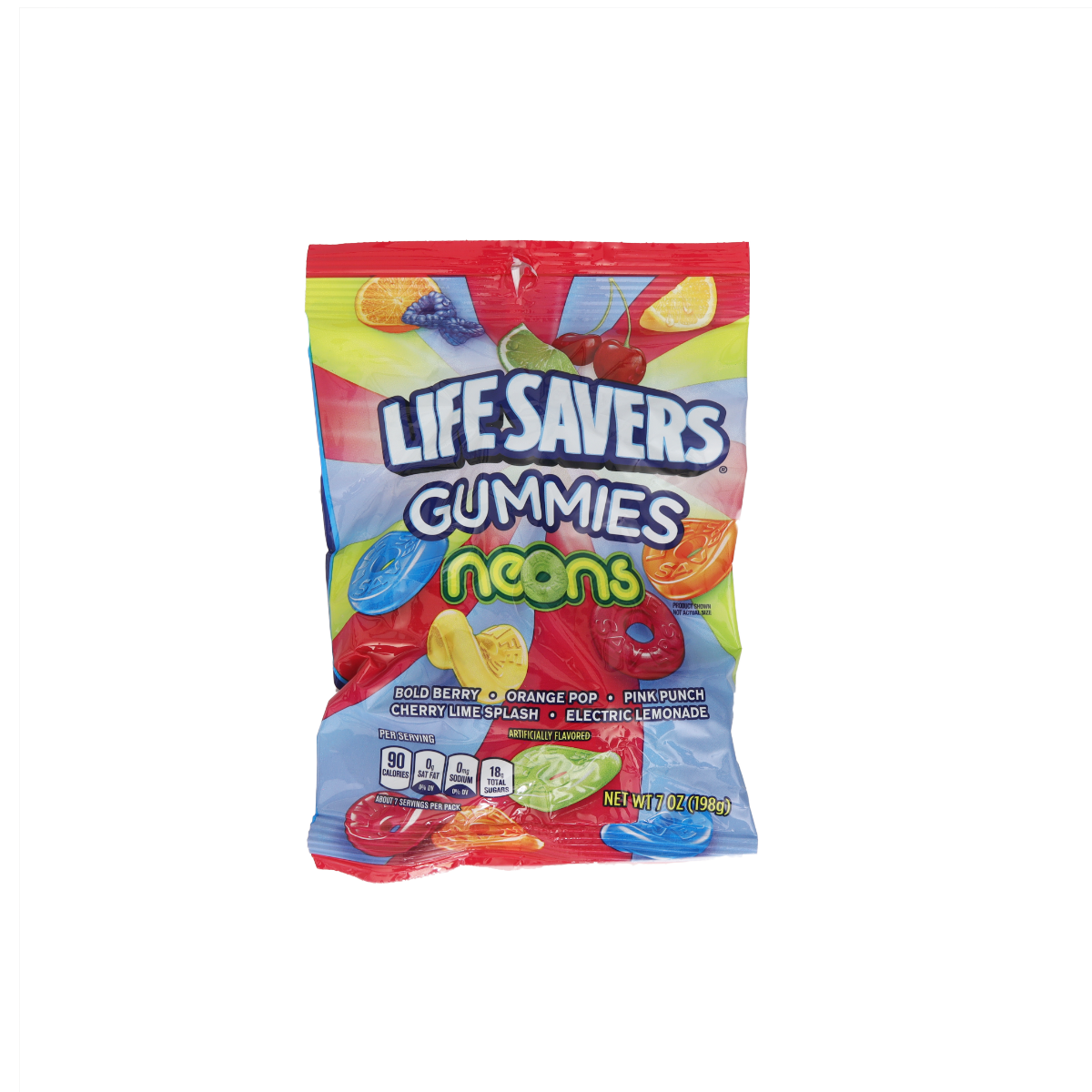 LIFE SAVERS Neons Gummies Candy, 7 oz - 12 bags image 0