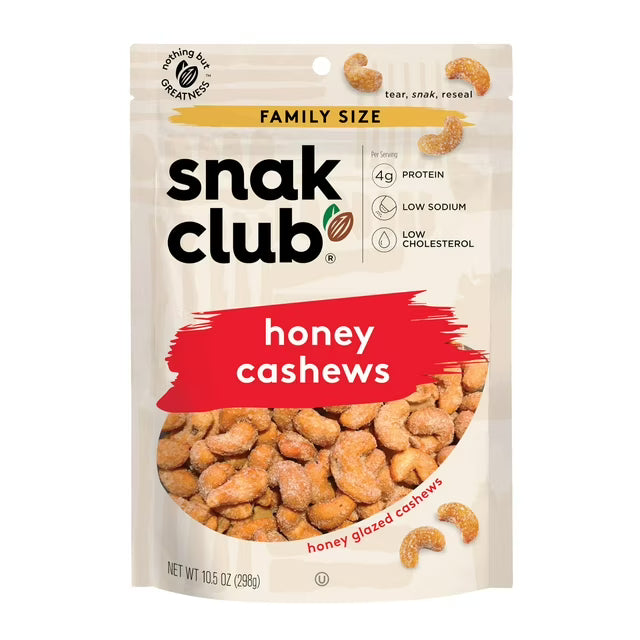 Snak Club: Honey Cashews 6 bags image 0