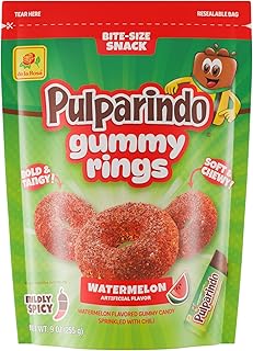Pulparindo Gummy Rings - Watermelon 9 oz