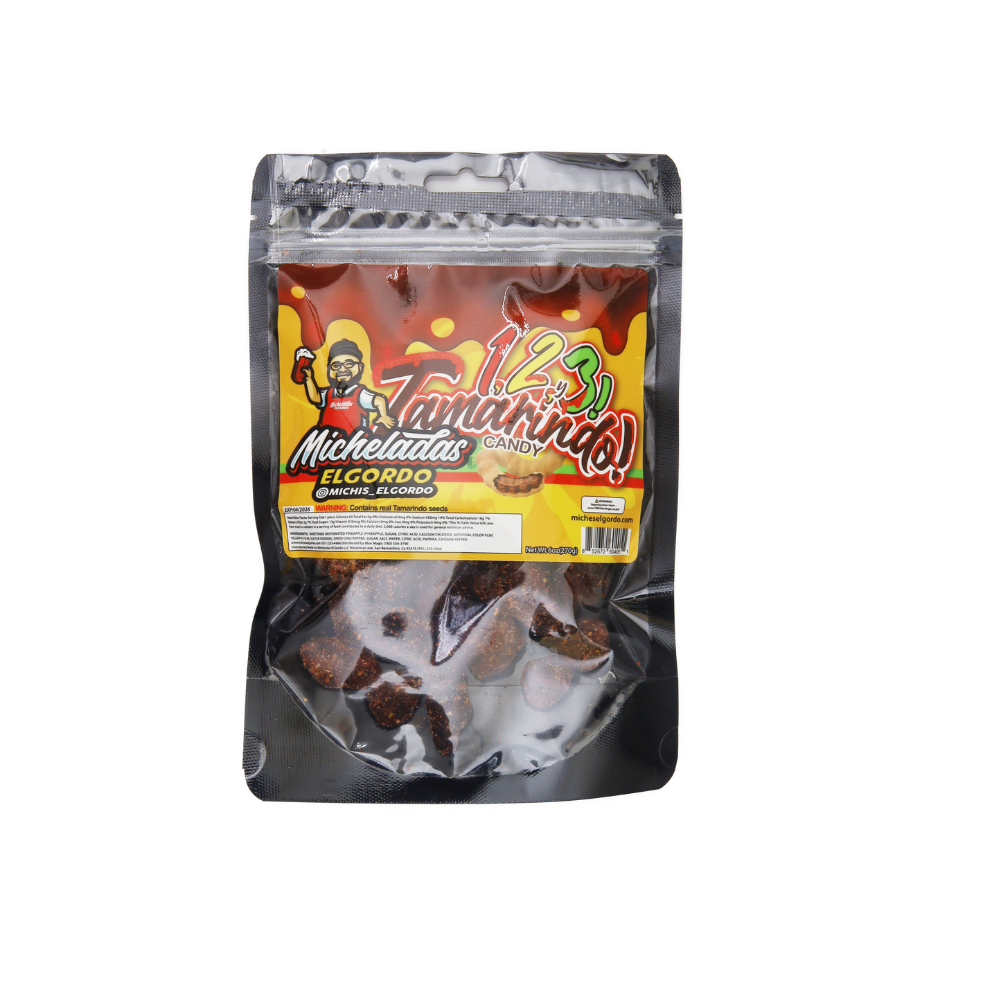 Micheladas El Gordo 123 Tamarindo Candy | 1bag image 0
