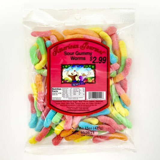 American Gourmet – Sour Worms | 12 pcs image 0