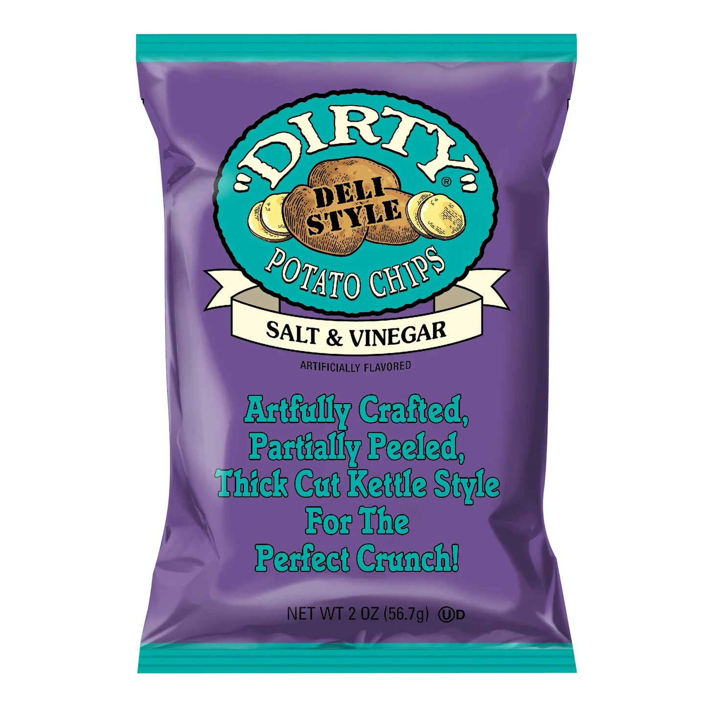 Dirty Potato Chips SALT & VINEGAR 2 oz | 25pcs image 0