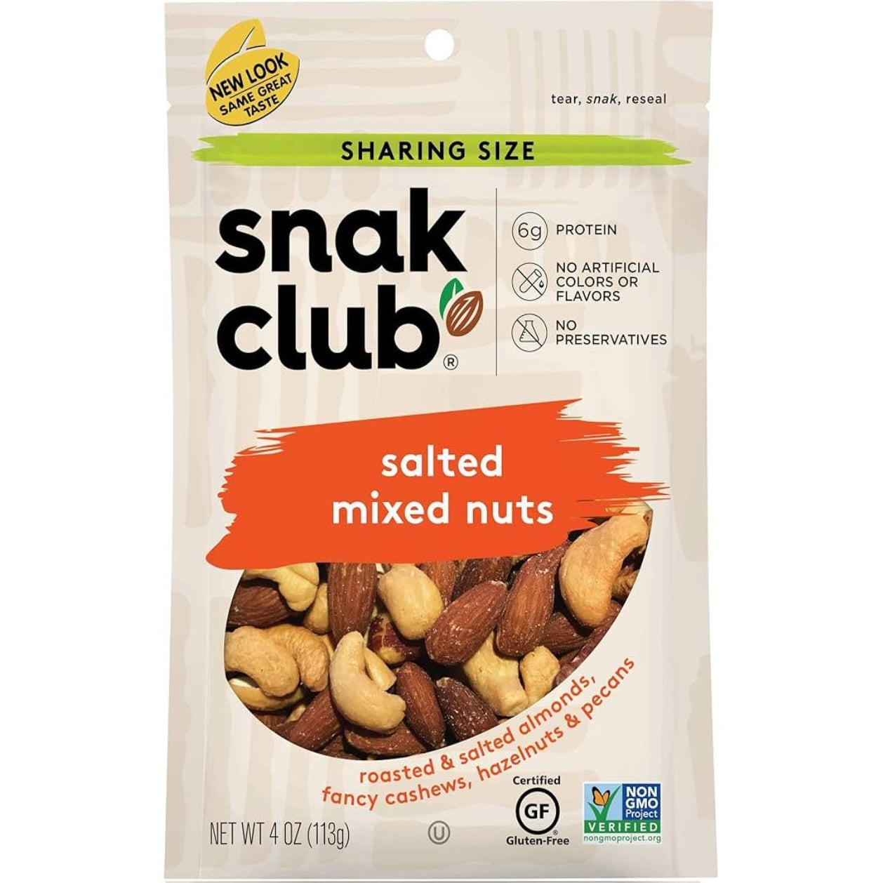 Snak Club:  Salted Mixed Nuts 6 bags image 0