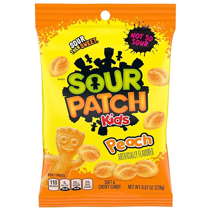 Sour Patch Kids Peach | 12 bags image 0