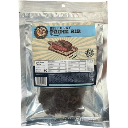 Cow Crack Prime Rib Beef Jerky 3 oz