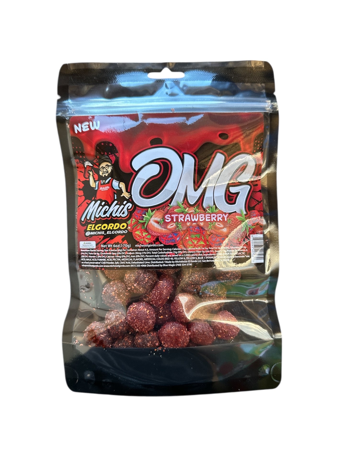 Micheladas El Gordo OMG Strawberry 6 OZ