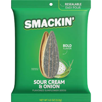 Smackin Sour Cream & Onion 4 oz | 12 Bags image 0
