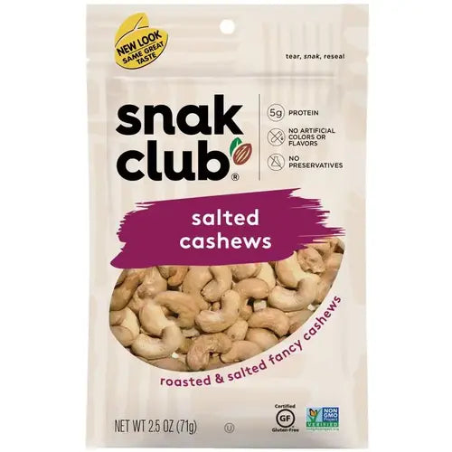 Snak Club: Salted Cashews 6 bags image 0