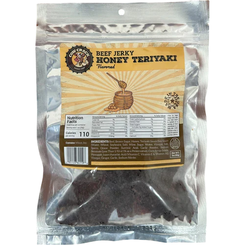 Cow Crack Honey Teriyaki Beef Jerky 3 oz