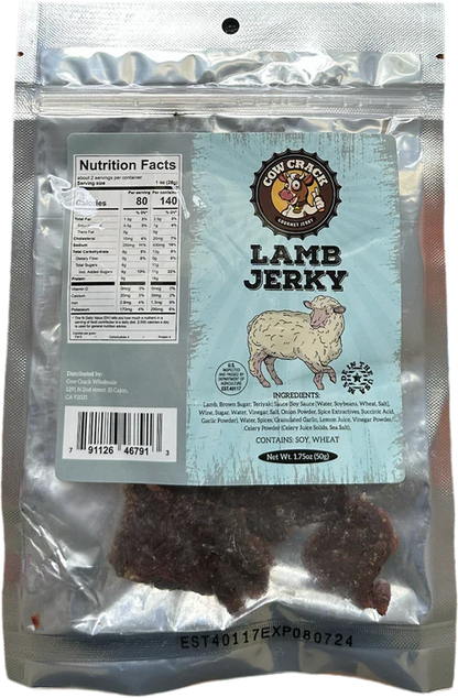 Cow Crack Lamb Jerky 1.75 oz