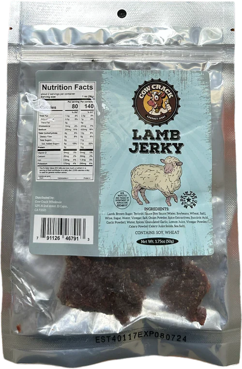 Cow Crack Lamb Jerky 1.75 oz