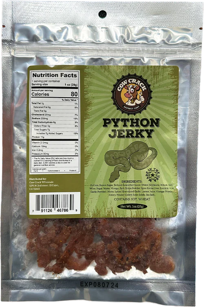 Cow Crack Python Jerky 1 oz