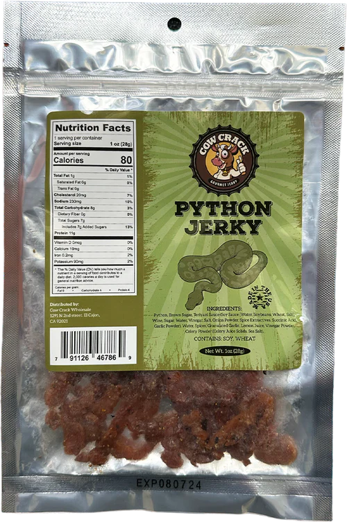Cow Crack Python Jerky 1 oz