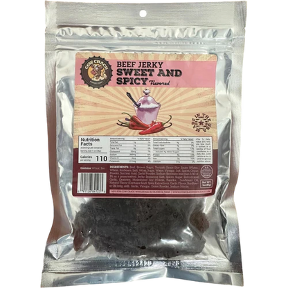 Cow Crack Sweet and Spicy Beef Jerky 3 oz