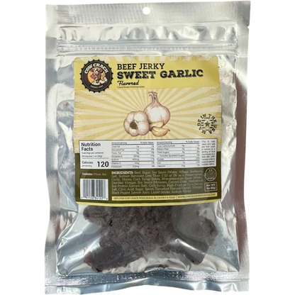 Cow Crack Sweet Garlic Beef Jerky 3 oz
