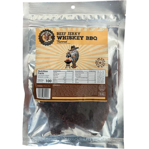 Cow Crack Whiskey BBQ Beef Jerky 3 oz