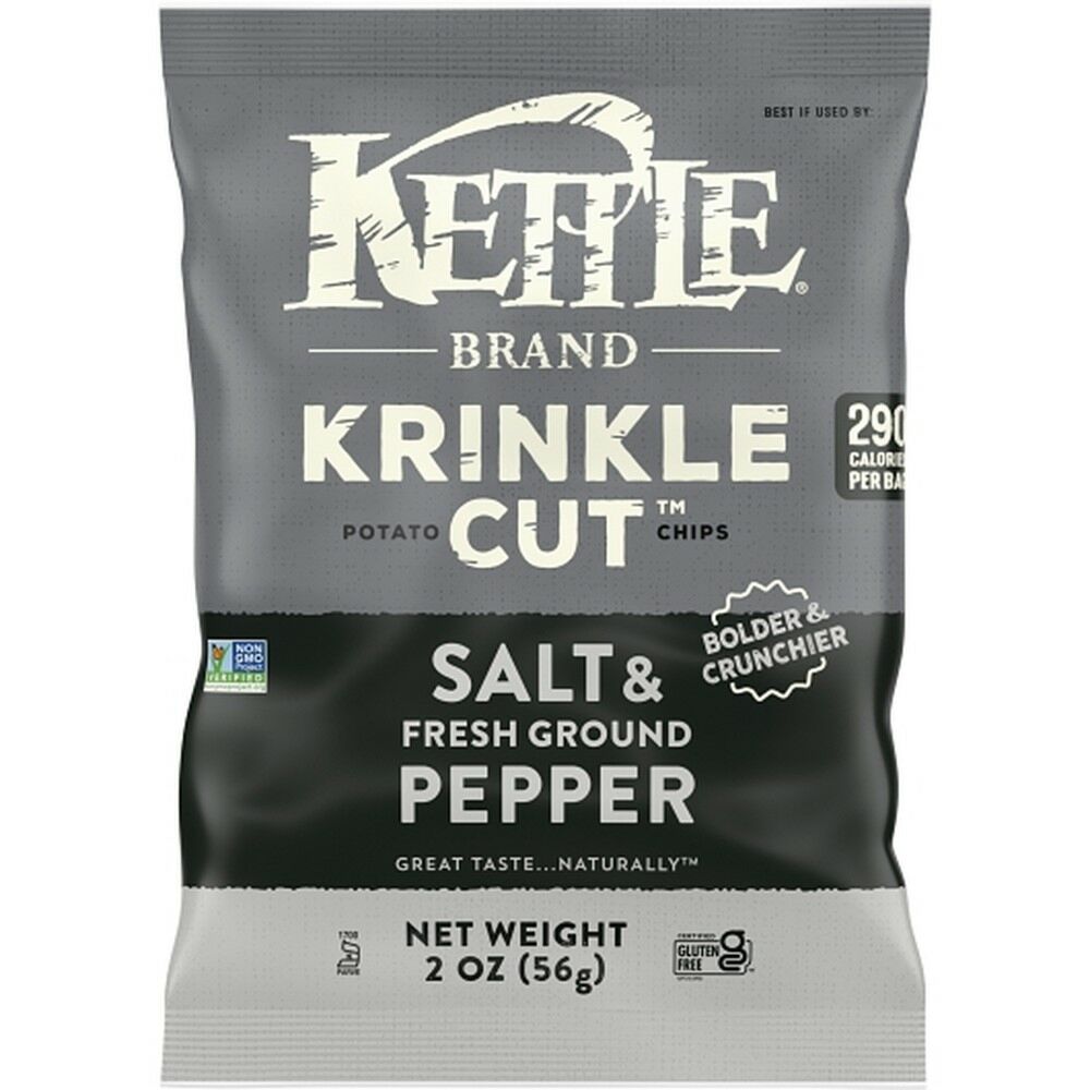 Kettle Chips - Crinkle Salt & Pepper 2 oz  | 6pcs image 0