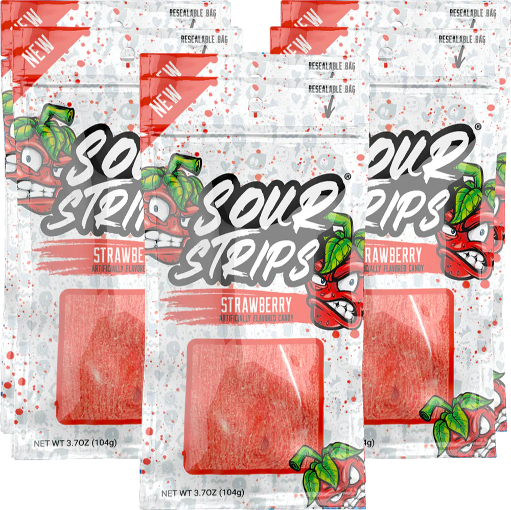Sour Strips Strawberry 3.7 OZ 1pcs image 0
