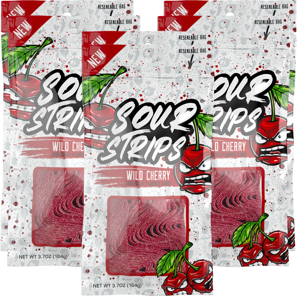 Sour Strips Wild Cherry 3.7 OZ 1pcs image 0