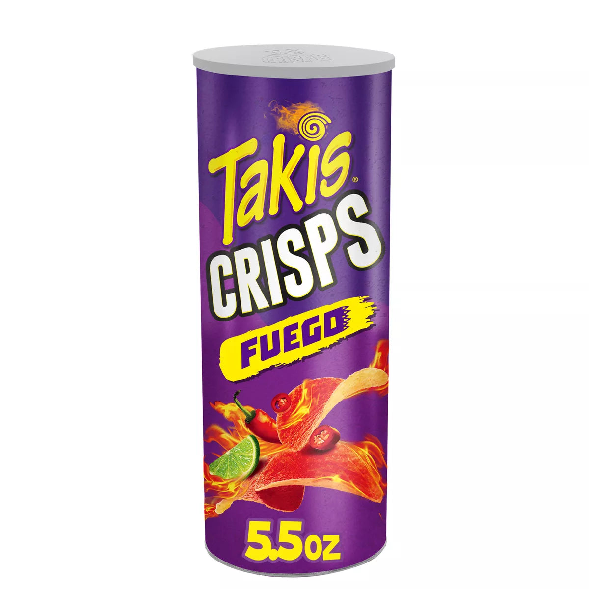 Takis Crisps, Fuego Potato Crisps, 5.5oz Cans, (case of 15) image 0